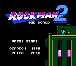 Rockman 2 - God World (easy mode) Title Screen